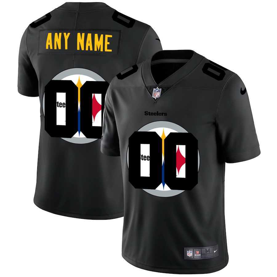 Nike Pittsburgh Steelers Customized Men's Team Logo Dual Overlap Limited Jersey Black,We sell and wholesale Nike Pittsburgh Steelers Customized Men's Team Logo Dual Overlap Limited Jersey Black on line form chian!